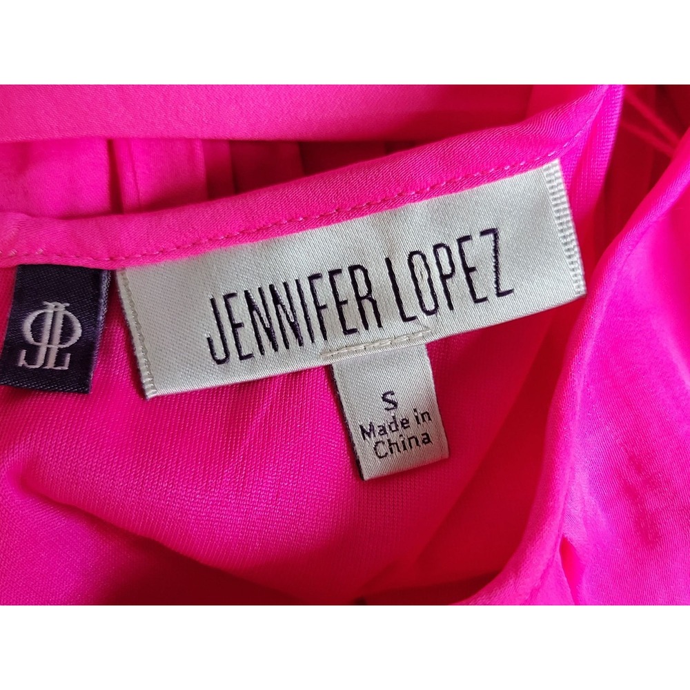 Jennifer Lopez Silky Smooth Pink Maxi Dress - Picture 3 of 6